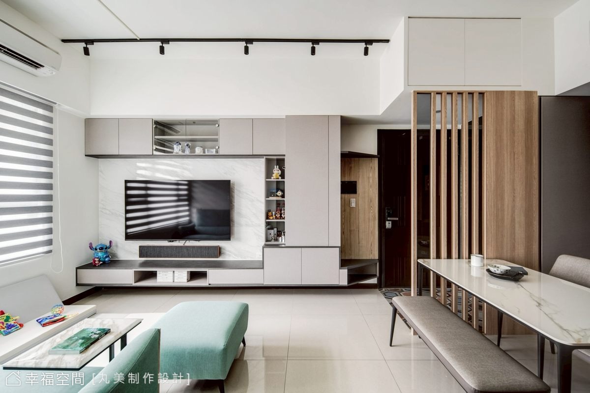 純淨俐落線條 勾勒簡約光寓｜現代風｜35坪