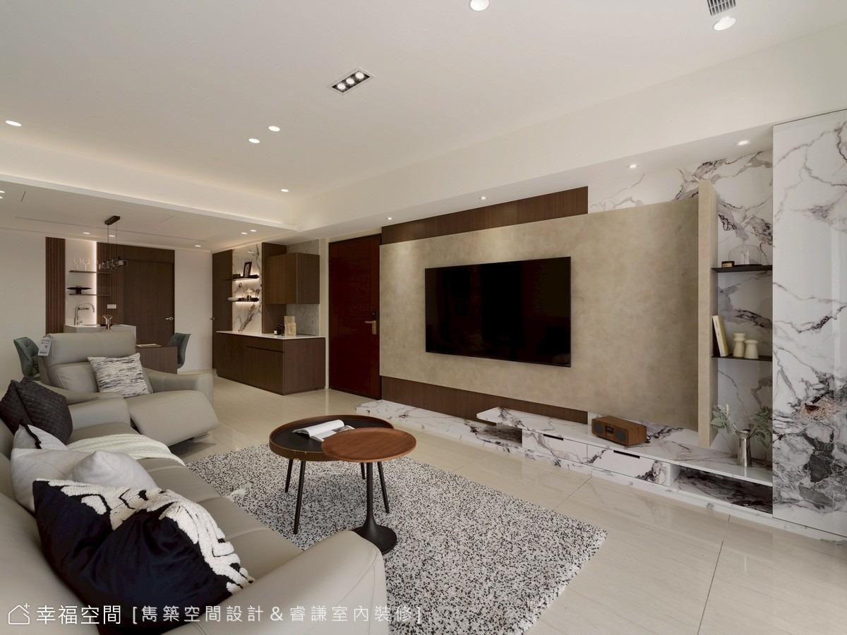 挹注簡約細節，映襯家的美緻│現代風 │35坪