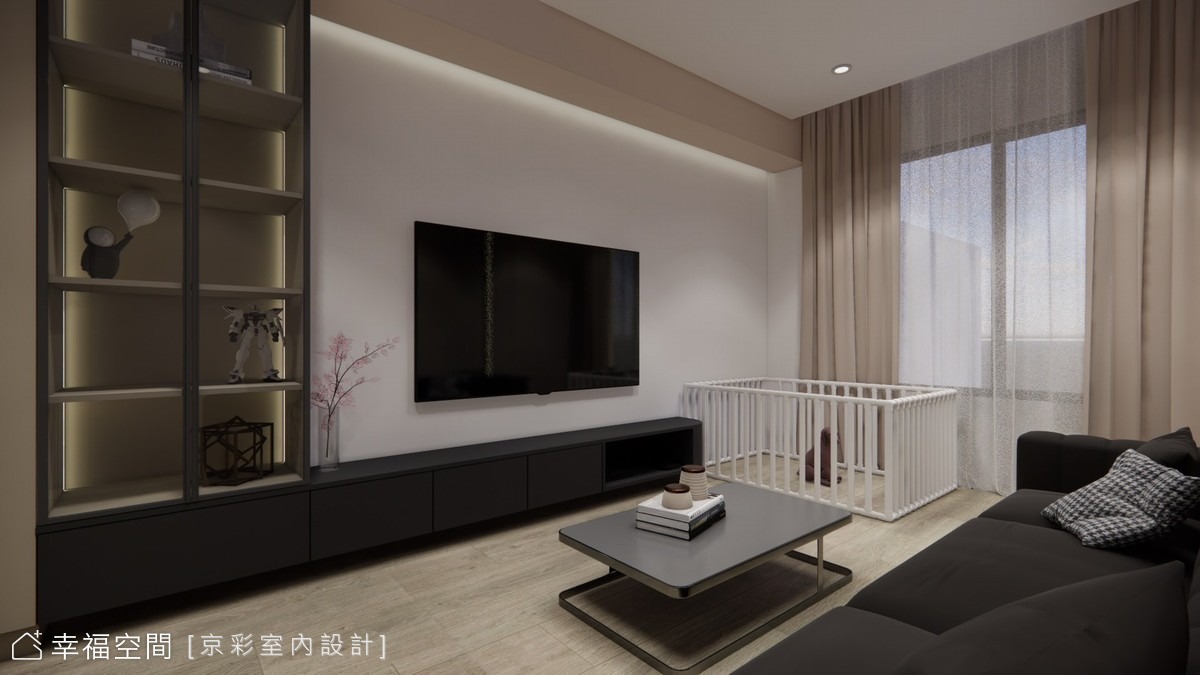 沉穩現代風 勾勒簡約生活感│26坪